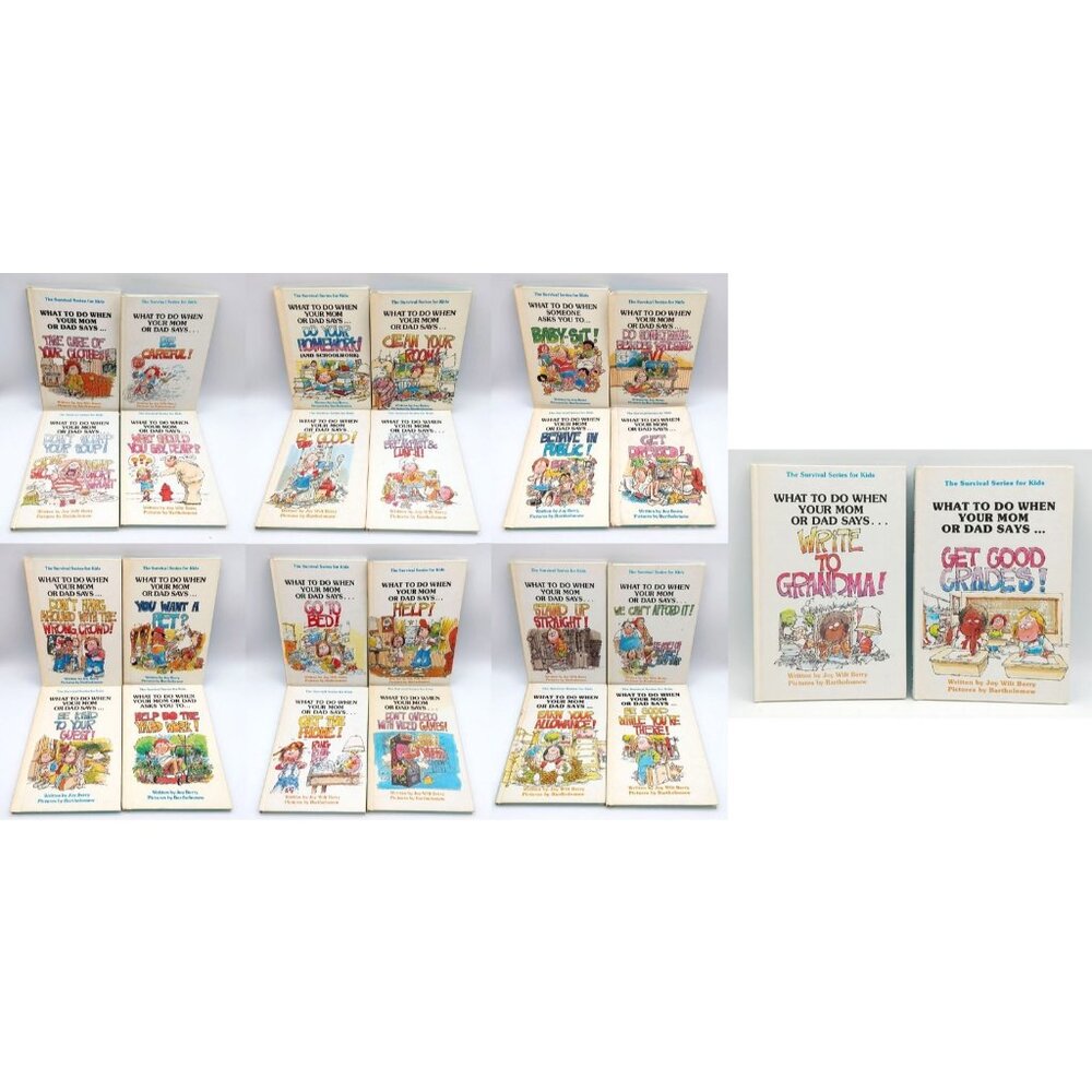 Set of 26 Vintage Survival Series for Kids HC Etiquette Books by Joy Berry 1980s
